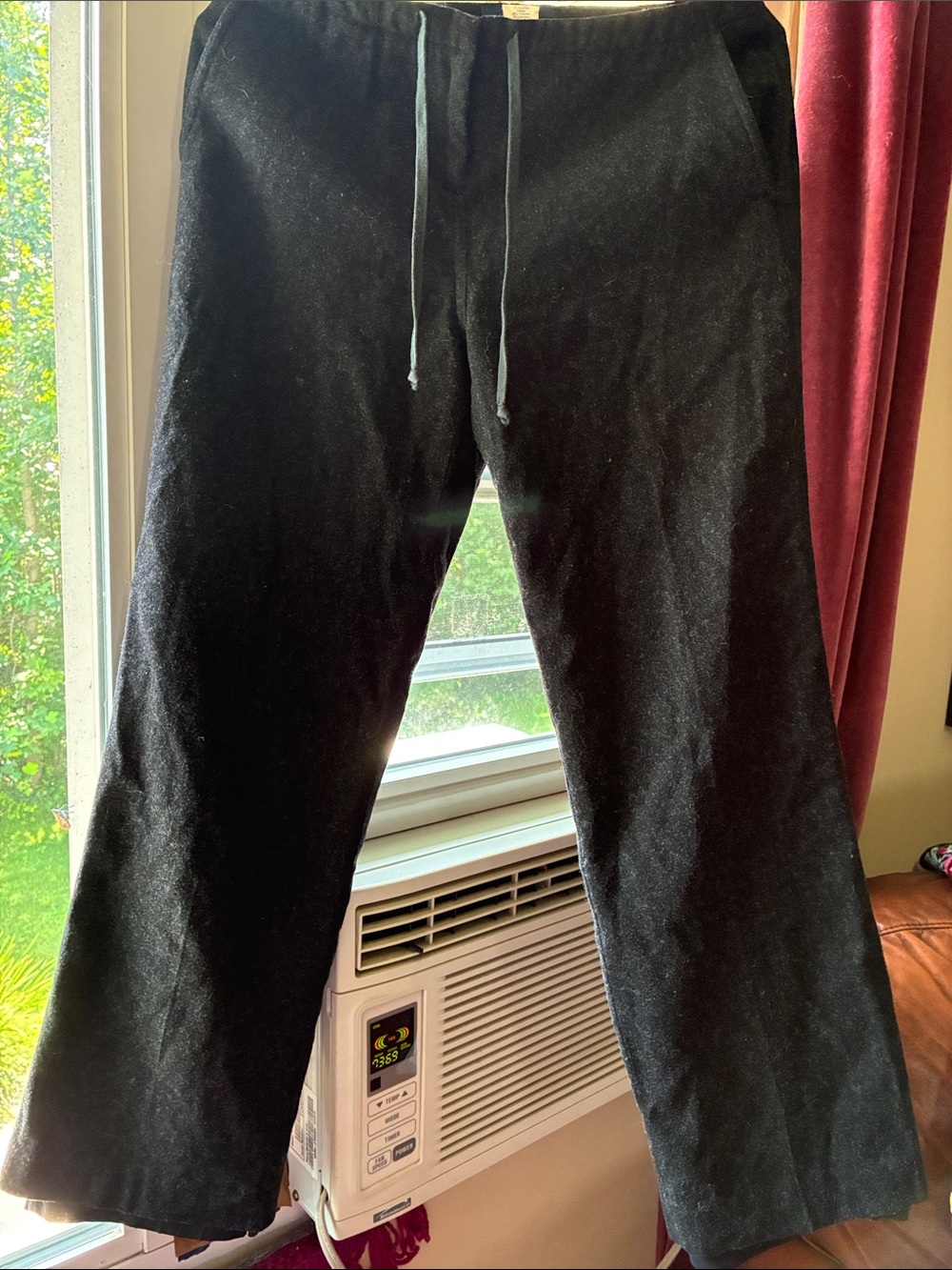 J.Crew Black Wool slacks with Drawstring